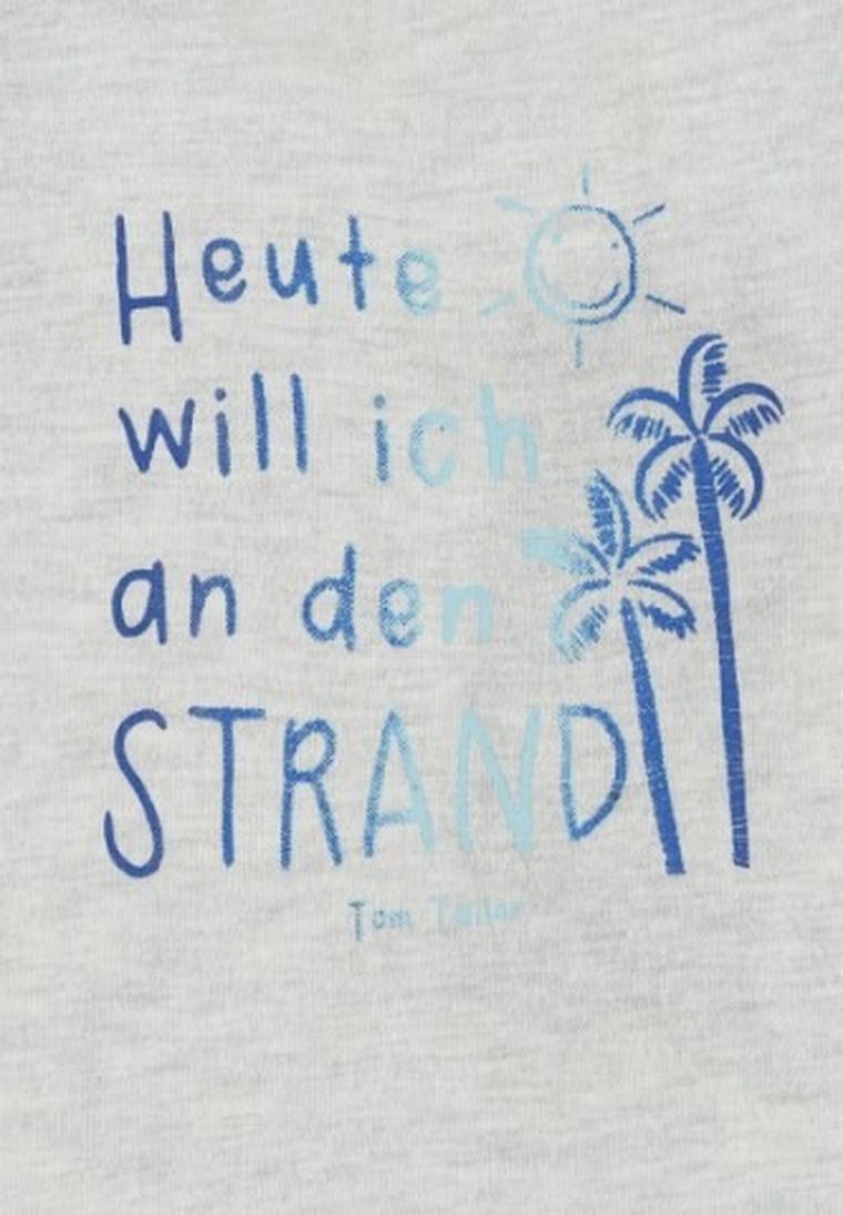 T-shirt chłopięcy, beżowy, Tom Tailor