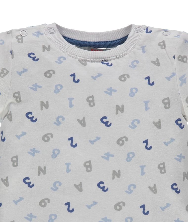 T-shirt chłopięcy, biały, Kanz