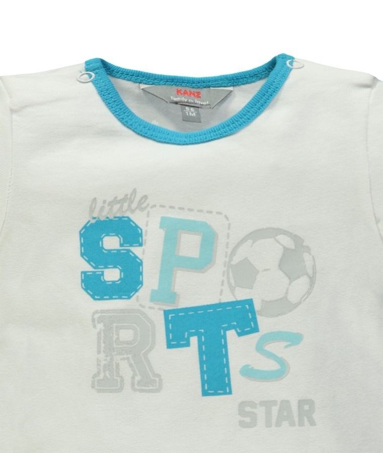 T-shirt chłopięcy, biały, Kanz