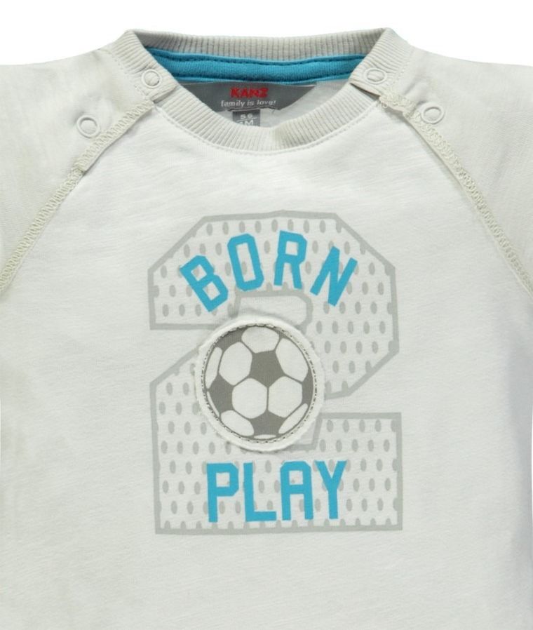 T-shirt chłopięcy, biały, Kanz