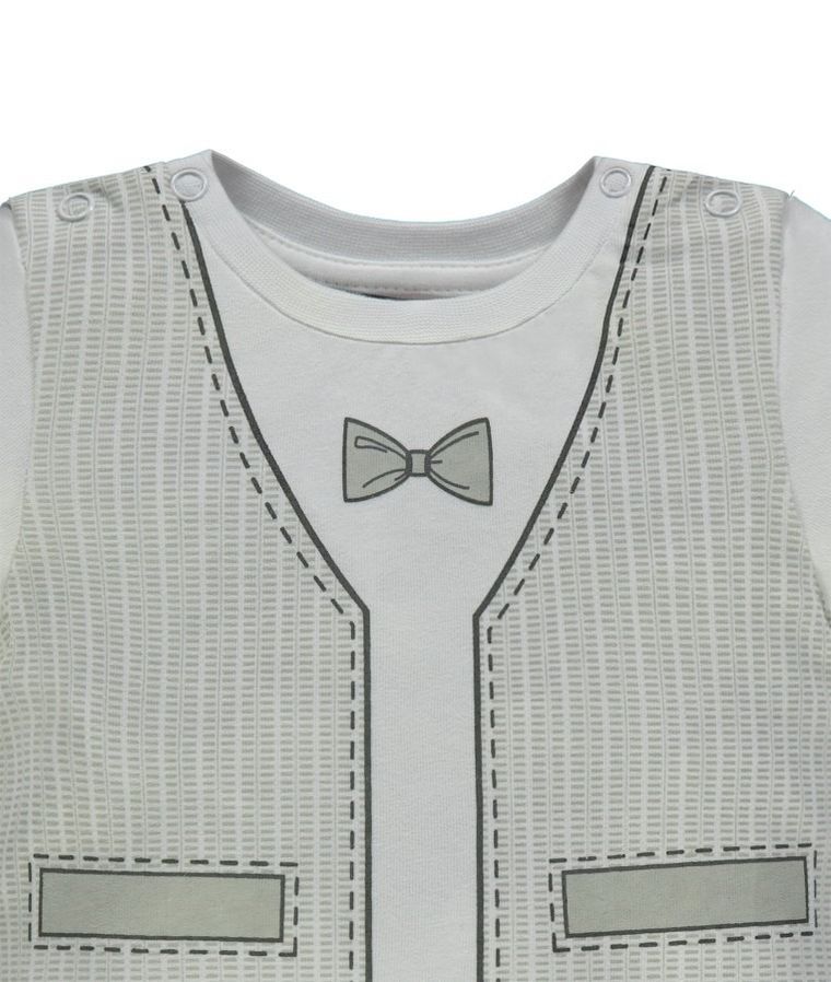 T-shirt chłopięcy, biały, Kanz