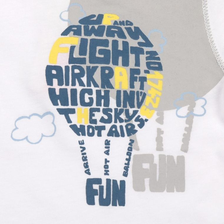 T-shirt chłopięcy, biały, Kanz