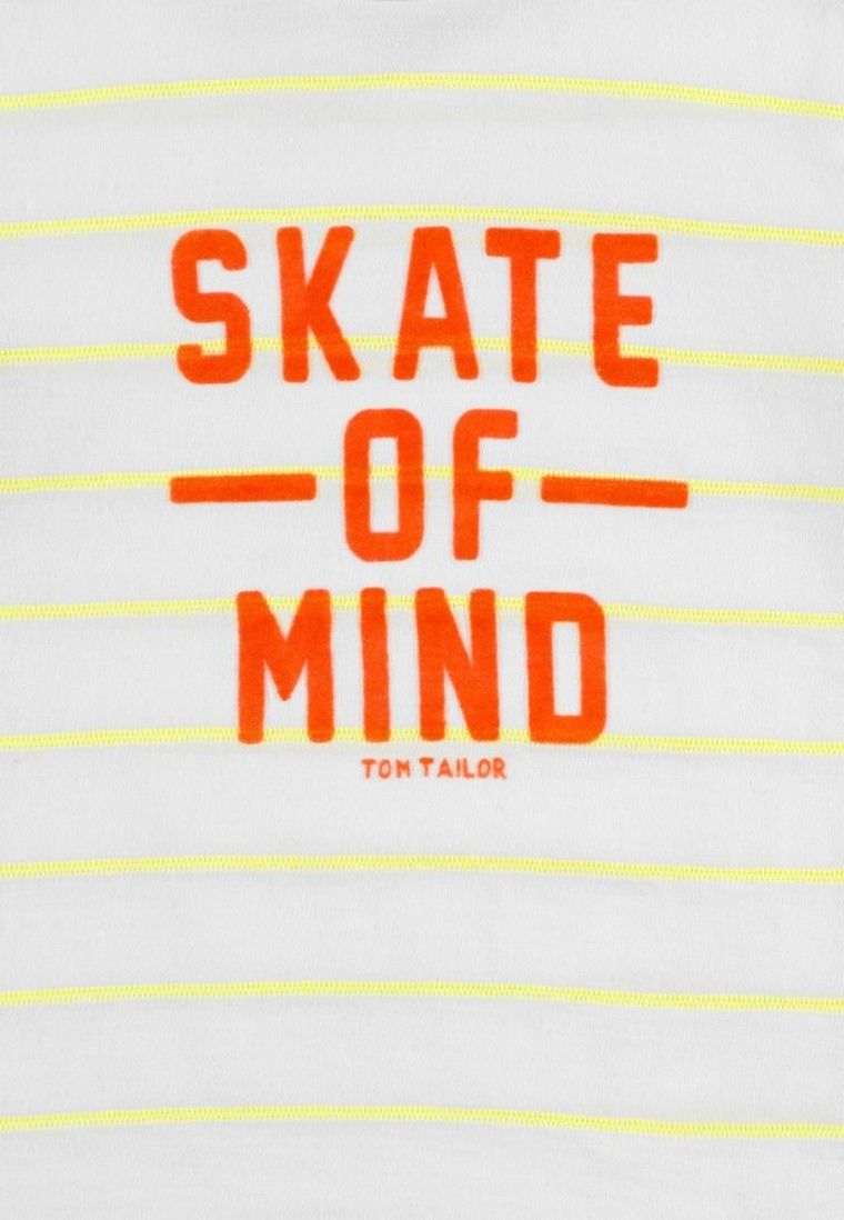 T-shirt chłopięcy, biały, Tom Tailor