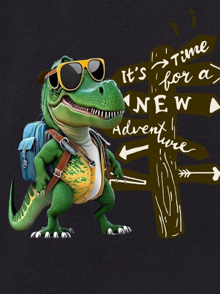 T-shirt chłopięcy, czarny, Tup Tup