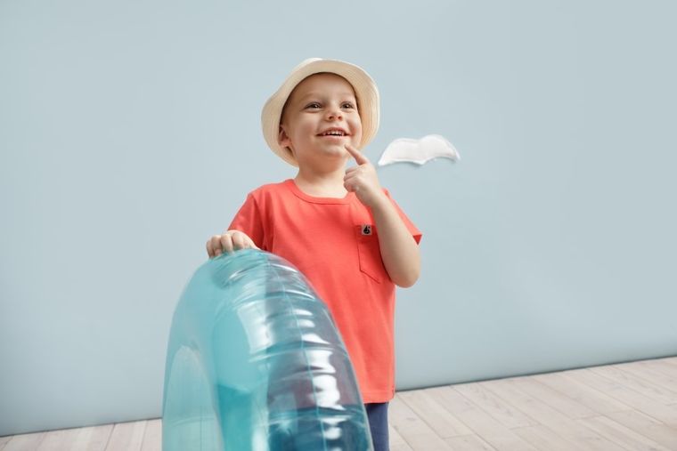 T-shirt chłopięcy, czerwony, Sailor, Pinokio