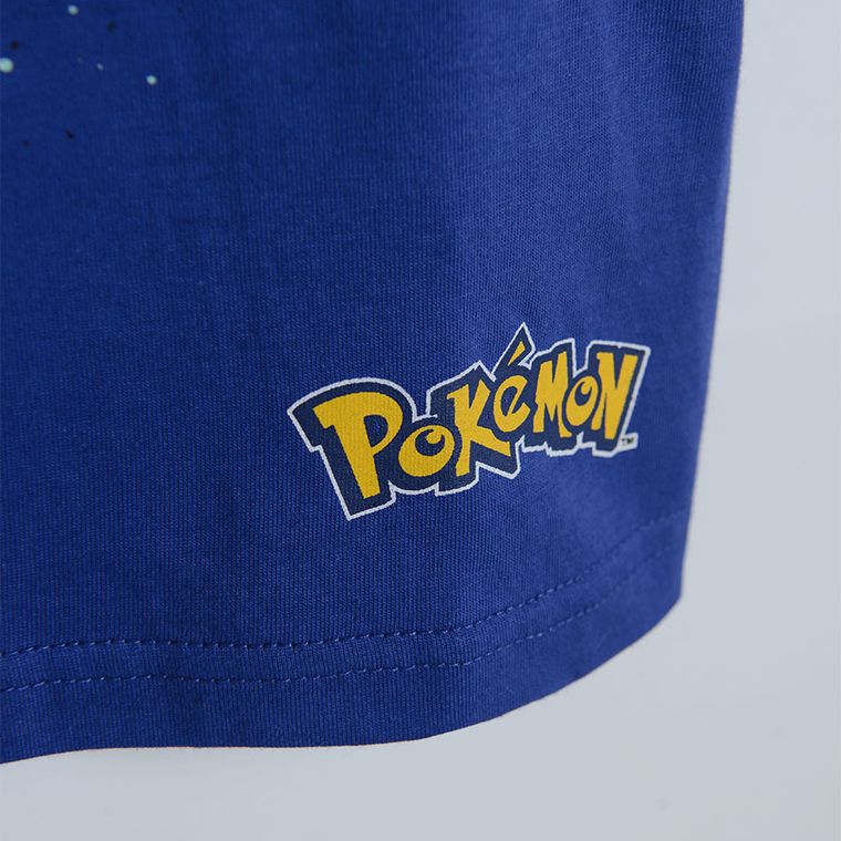 T-shirt chłopięcy, granatowy, Pokemon