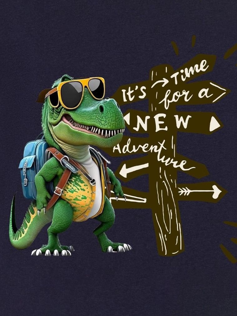 T-shirt chłopięcy, granatowy, Tup Tup