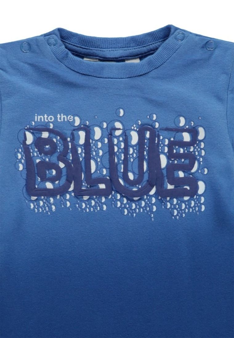 T-shirt chłopięcy, niebieski, Kanz