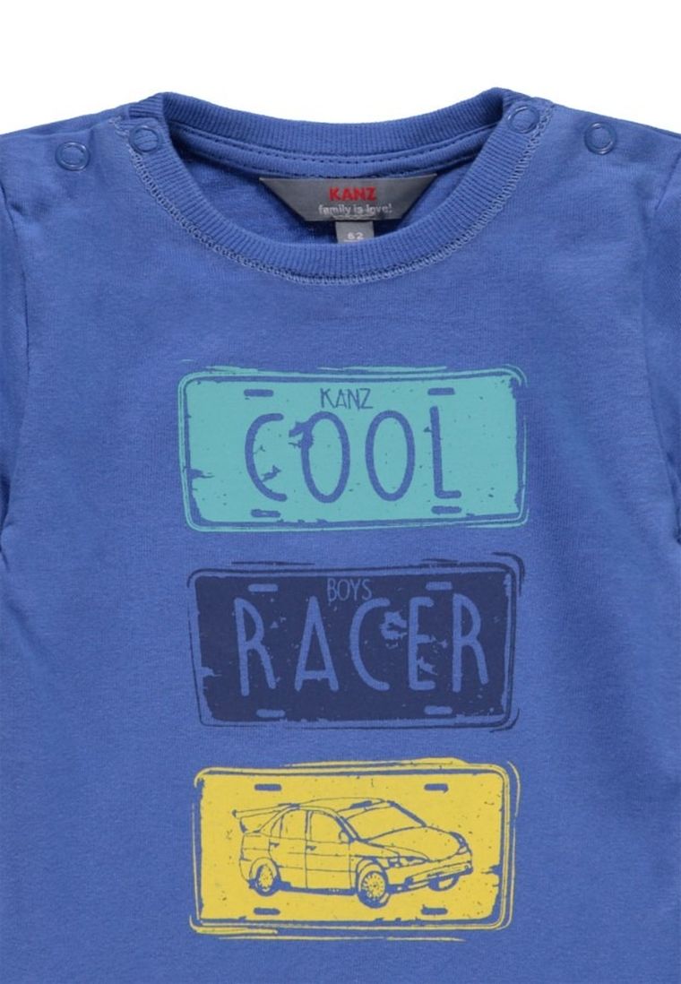 T-shirt chłopięcy, niebieski, Kanz
