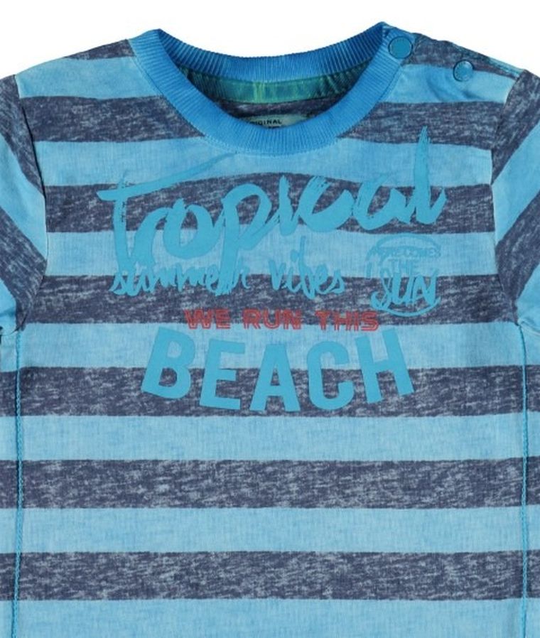 T-shirt chłopięcy, niebieski, Kanz