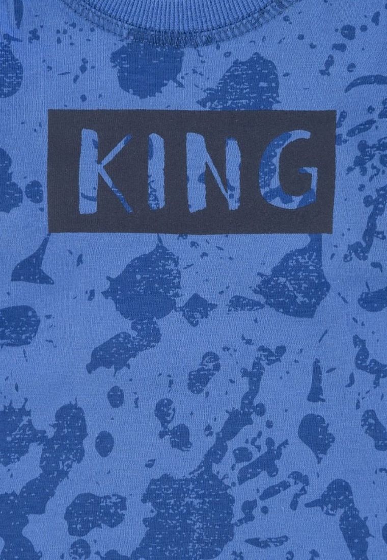 T-shirt chłopięcy, niebieski, Kanz