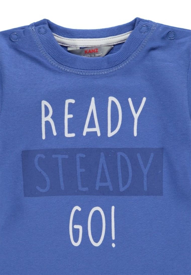 T-shirt chłopięcy, niebieski, Kanz