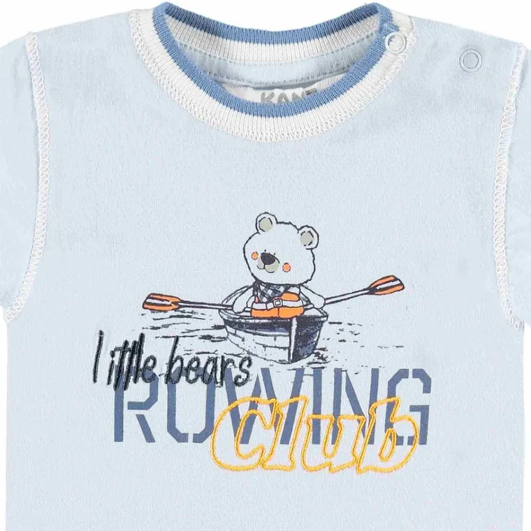 T-shirt chłopięcy, niebieski, Kanz