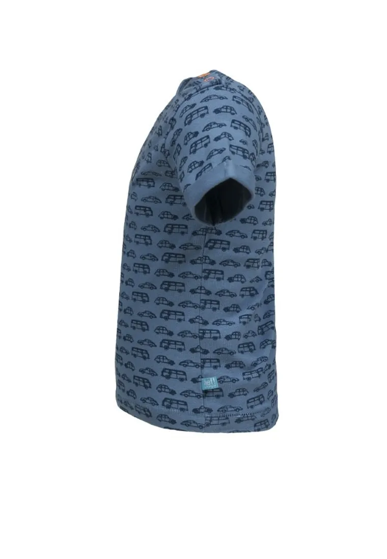 T-shirt chłopięcy, niebieski, Lief