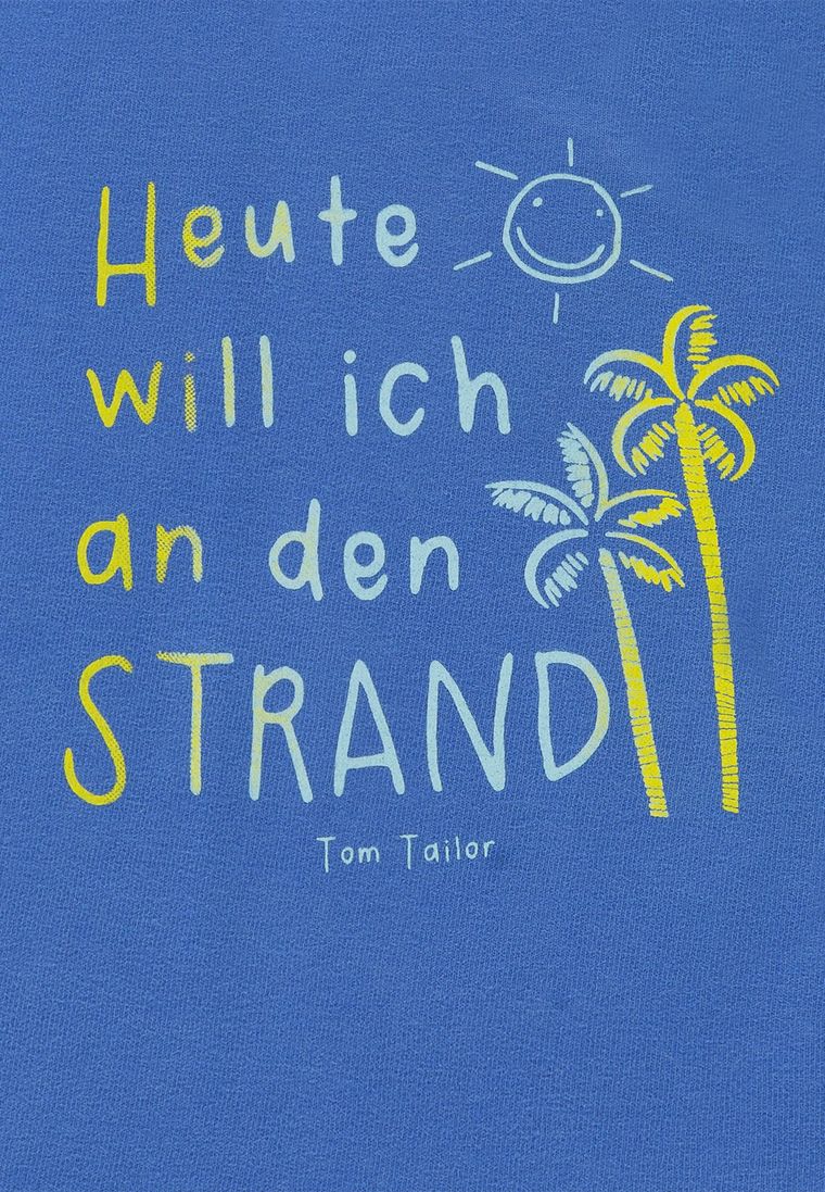 T-shirt chłopięcy, niebieski, Tom Tailor