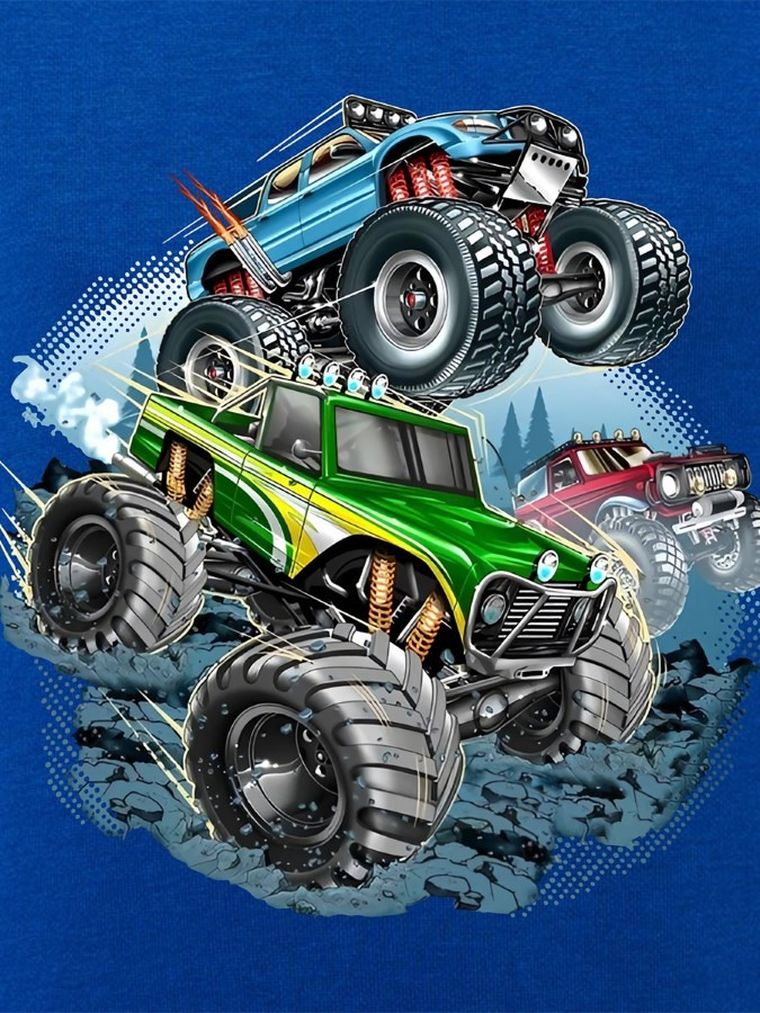 T-shirt chłopięcy, niebieski, Tup Tup
