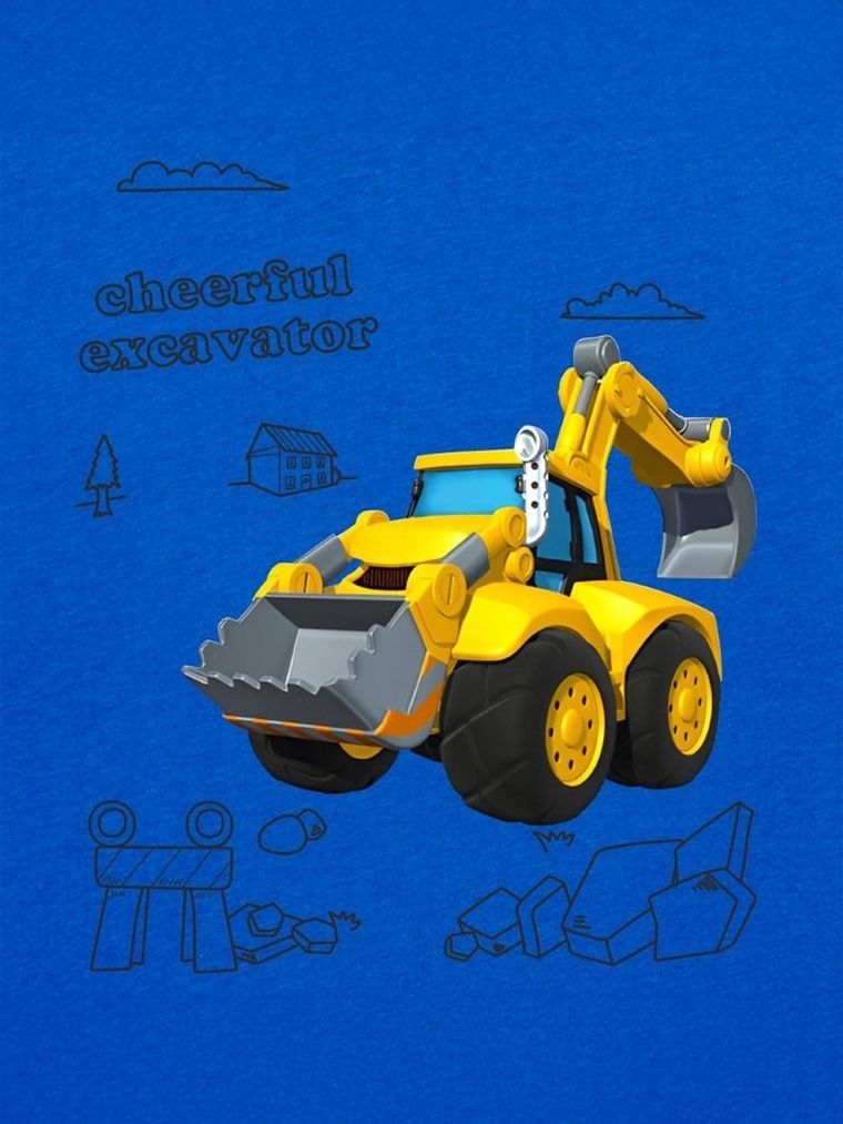 T-shirt chłopięcy, niebieski, Tup Tup