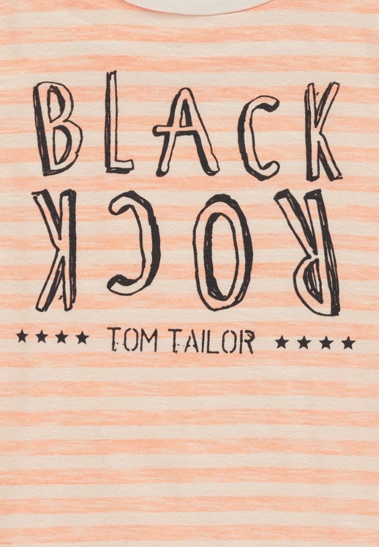 T-shirt chłopięcy, pomarańczowy, Tom Tailor
