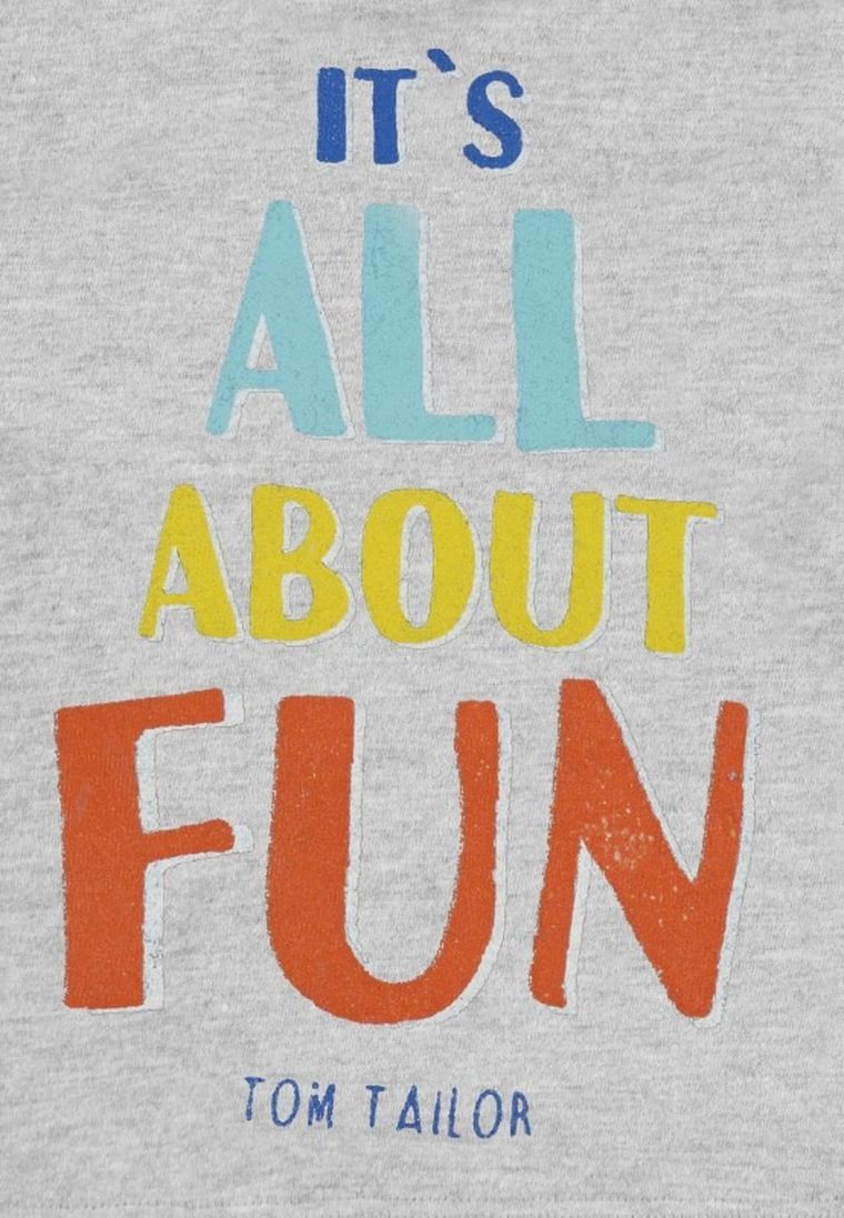 T-shirt chłopięcy, szary, Tom Tailor