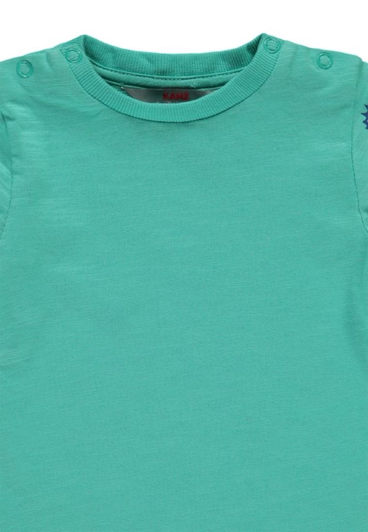 T-shirt chłopięcy, turkusowy, Kanz