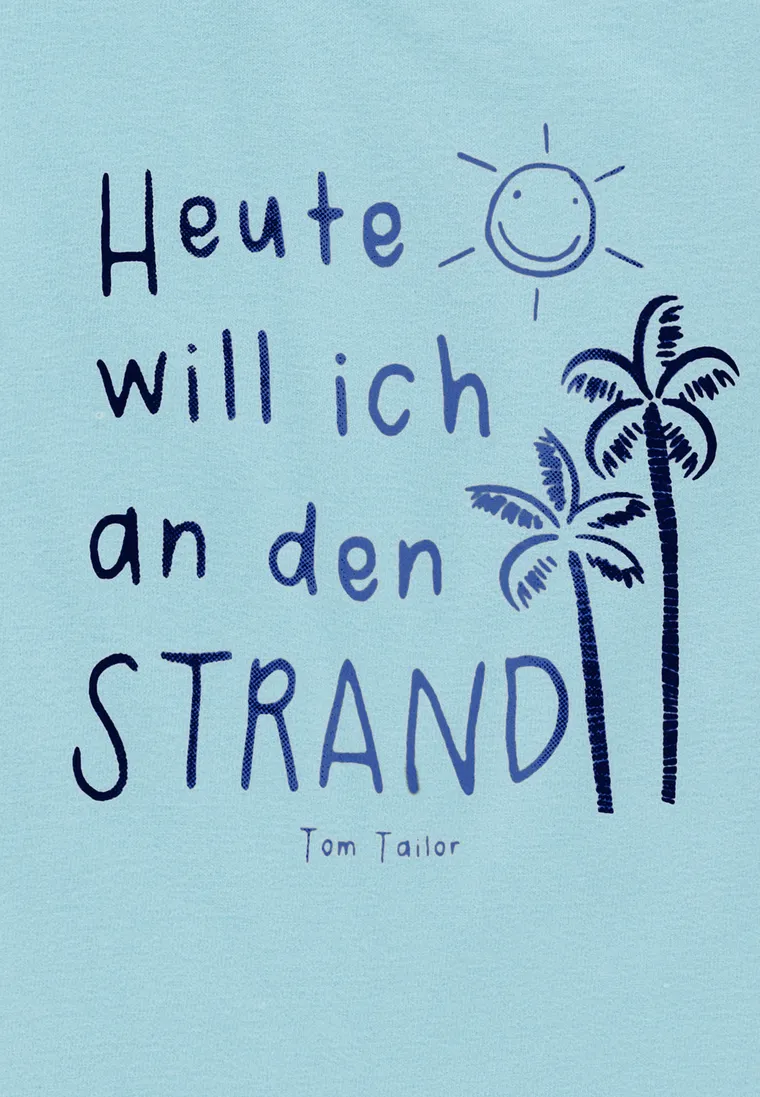 T-shirt chłopięcy, turkusowy, Tom Tailor