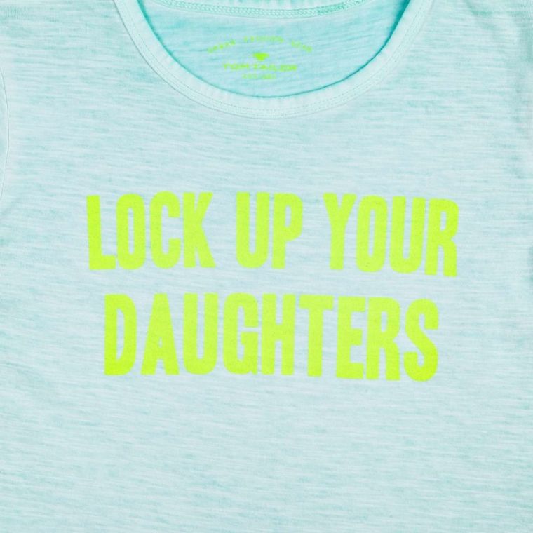 T-shirt chłopięcy, turkusowy, Tom Tailor