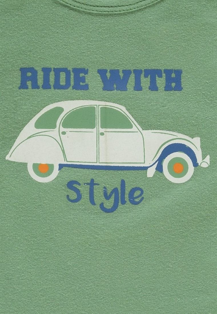 T-shirt chłopięcy, zielony, Lief