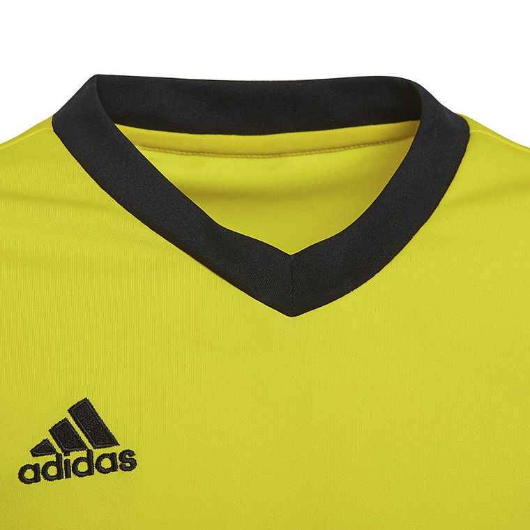 T-shirt chłopięcy, żółty, Adidas Entrada 22