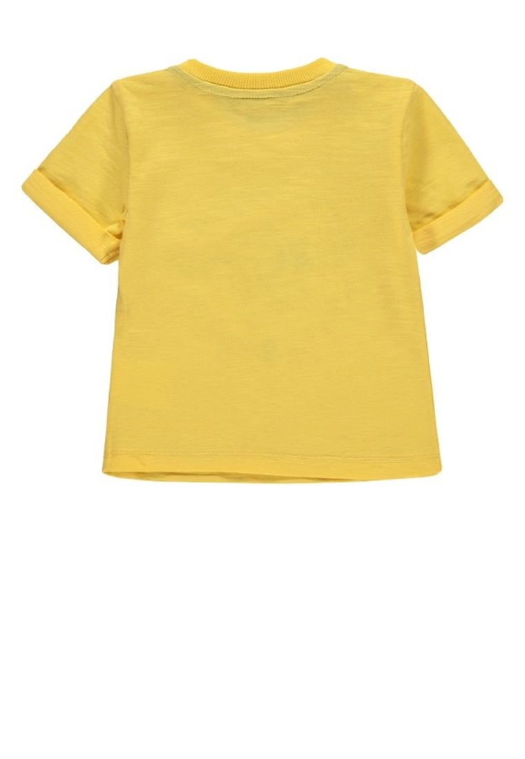 T-shirt chłopięcy, żółty, Kanz