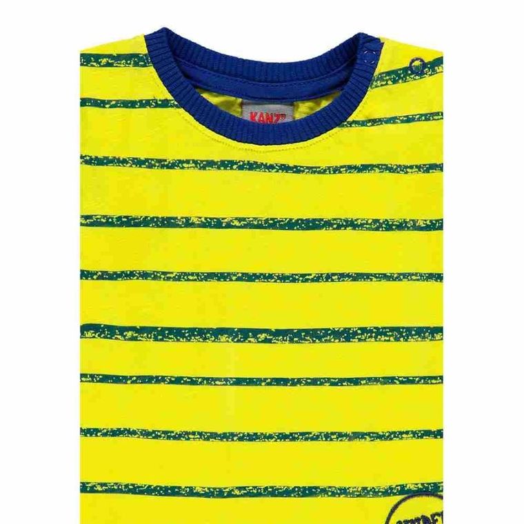 T-shirt chłopięcy, żółty, Kanz