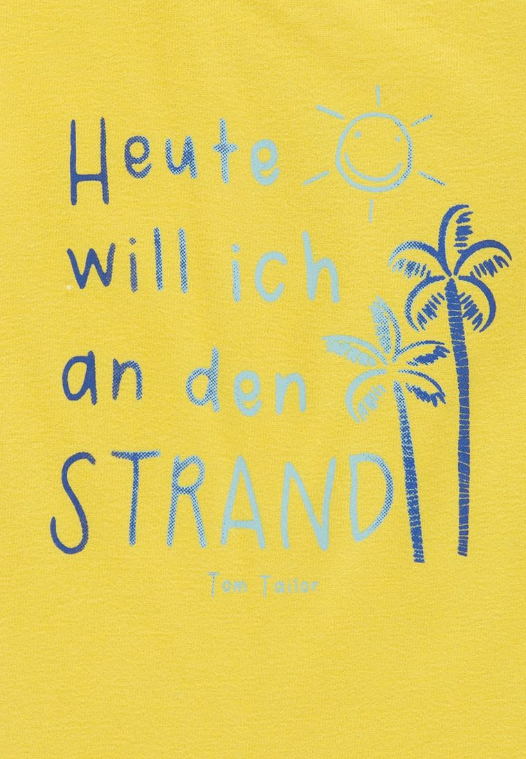 T-shirt chłopięcy, żółty, Tom Tailor