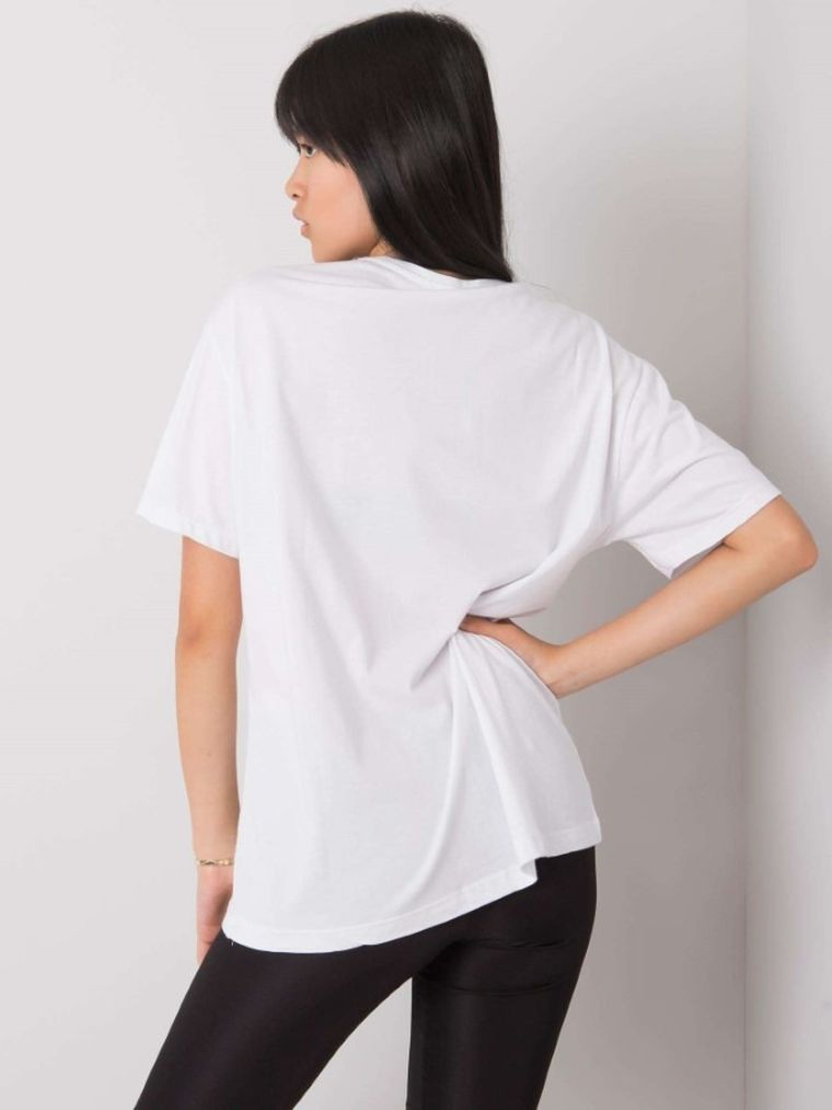 T-shirt damski, biały, H&B