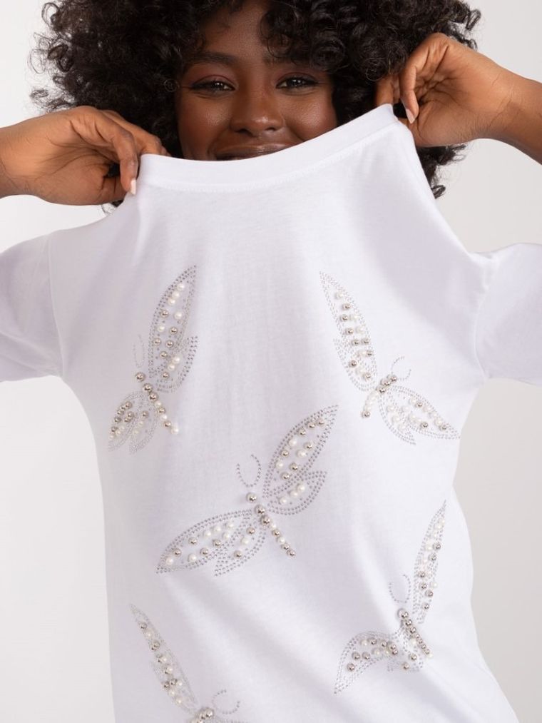 T-shirt damski, biały, Mint