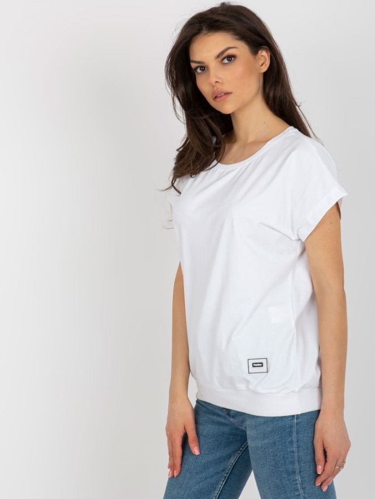 T-shirt damski, biały, Relevance