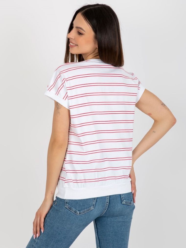 T-shirt damski, biały, Relevance