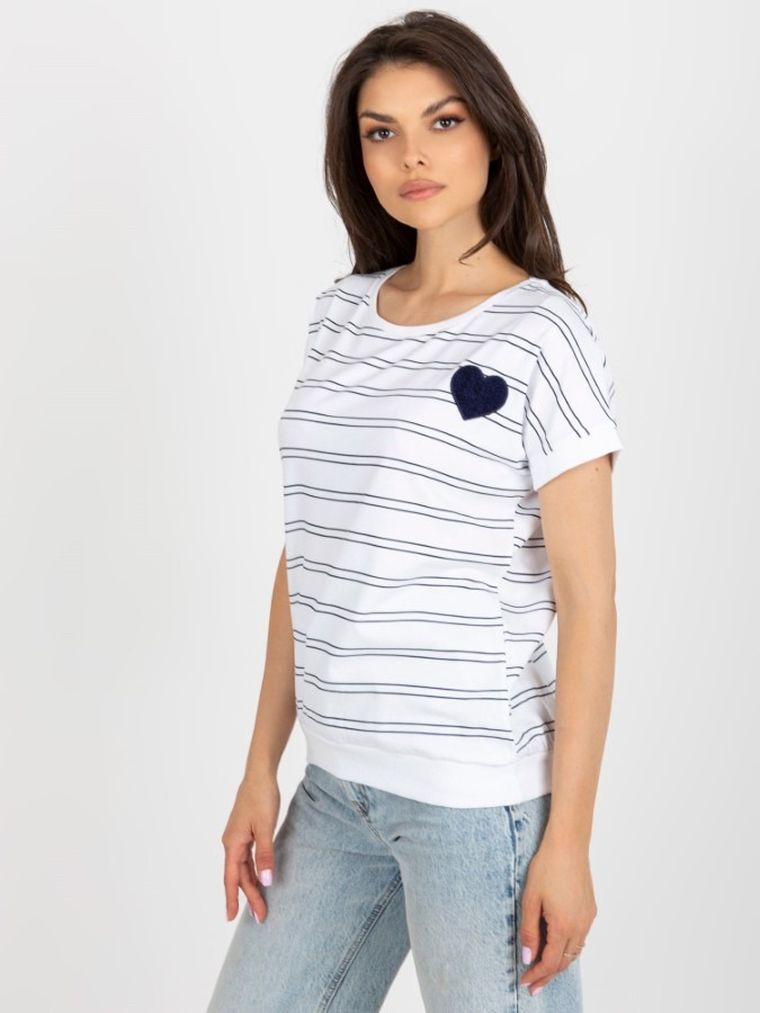 T-shirt damski, biały, Relevance