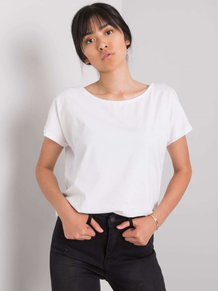 T-shirt damski, biały, Rue Paris