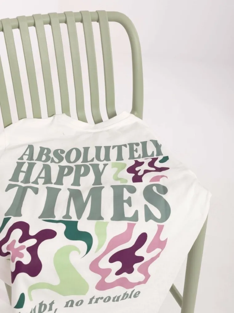 T-shirt damski, biały, Sublevel