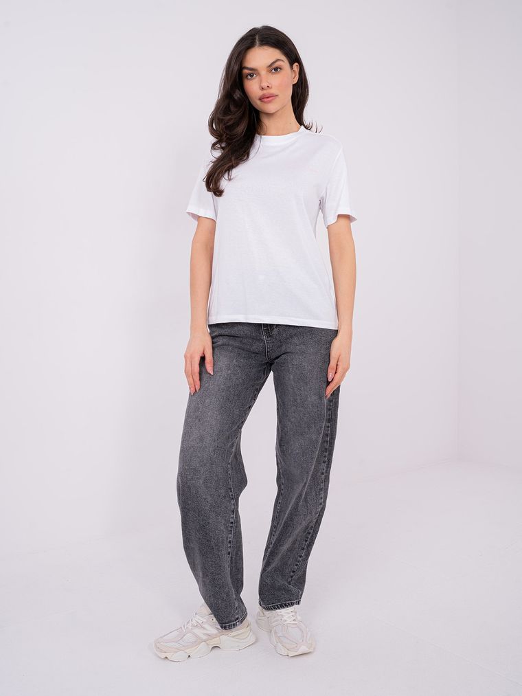 T-shirt damski, biały, Sublevel