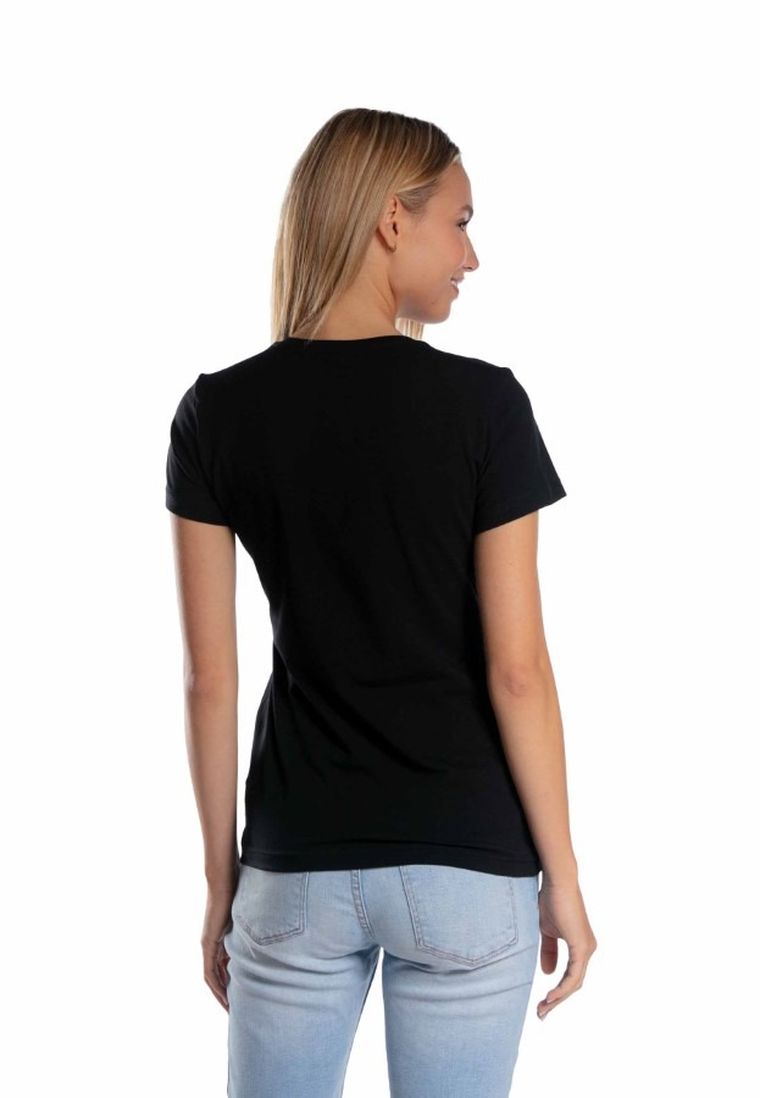 T-shirt damski, czarny, Golden Queen