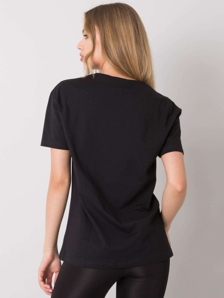 T-shirt damski, czarny, H&B
