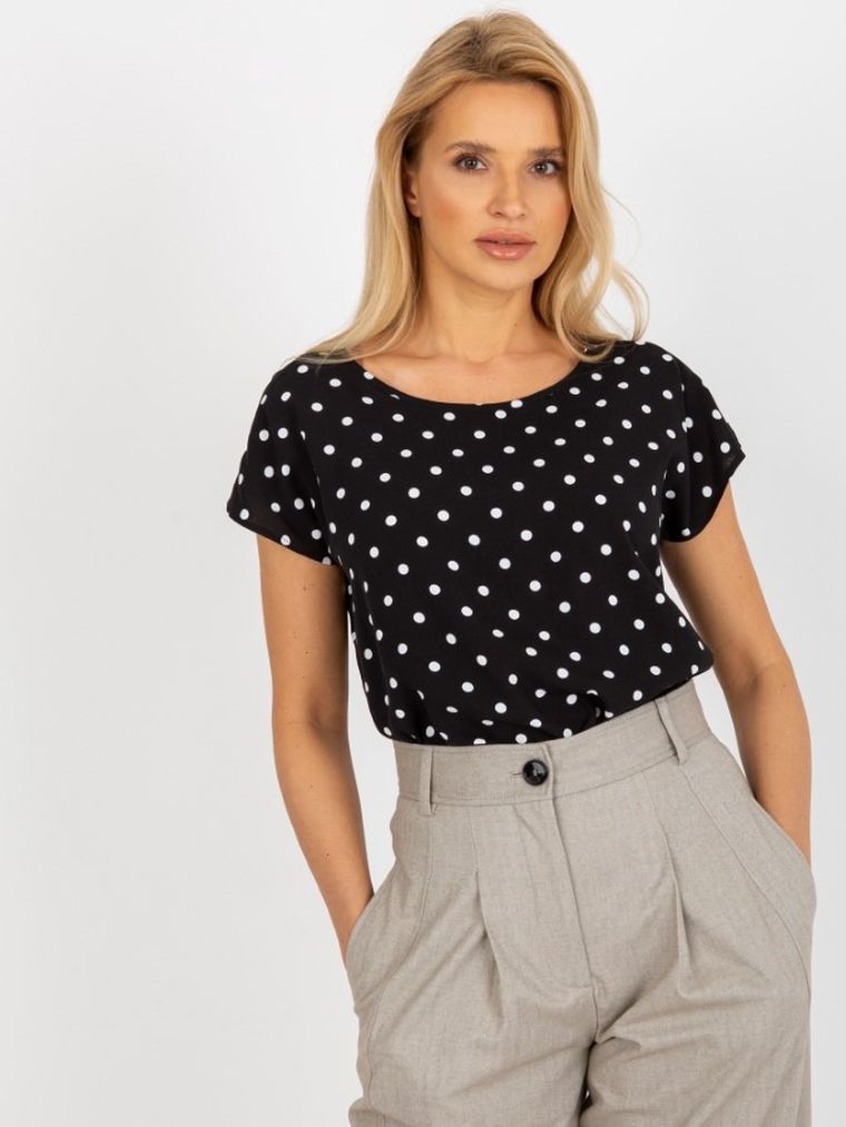 T-shirt damski, czarny, Sublevel