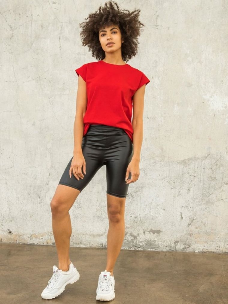 T-shirt damski, czerwony, For Fitness