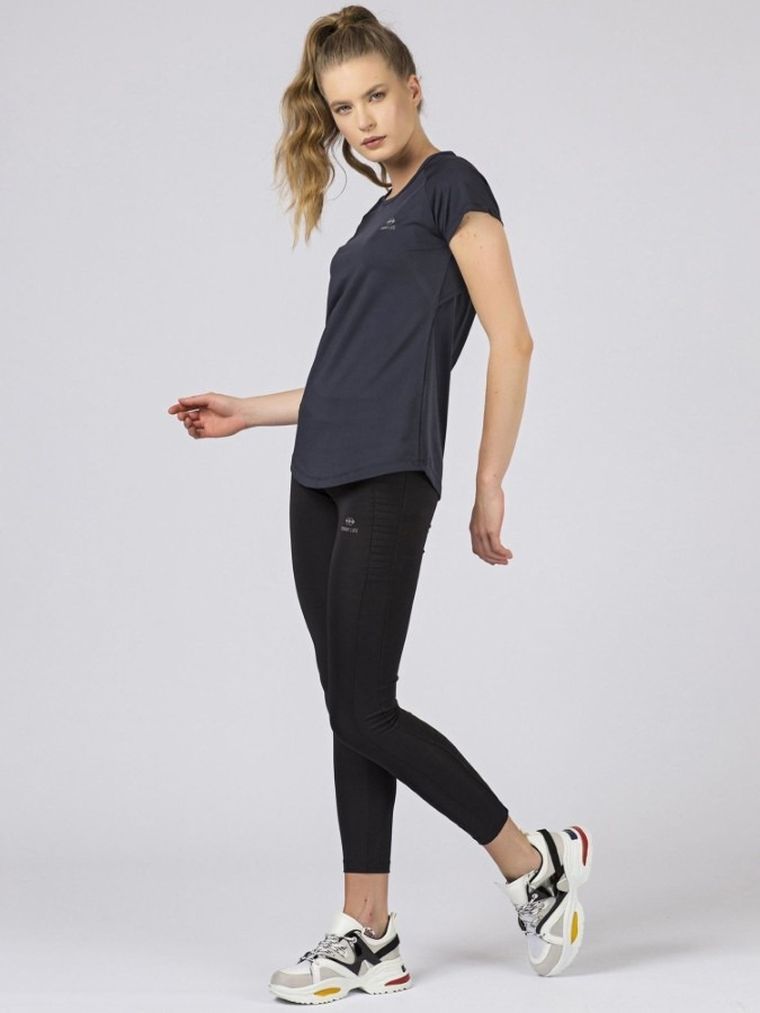 T-shirt damski, granatowy, Tommy Life