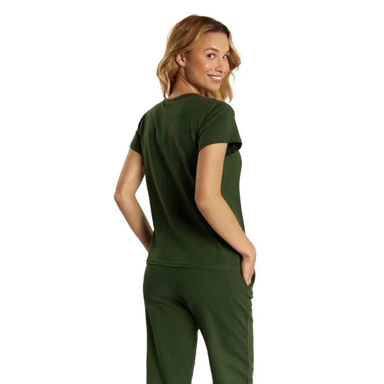 T-shirt damski, khaki, Golden Queen