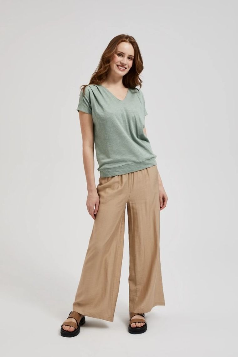 T-shirt damski, khaki, Moodo