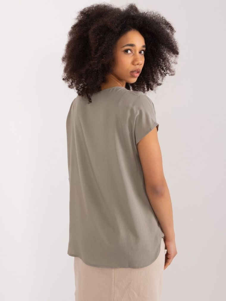 T-shirt damski, khaki, Sublevel