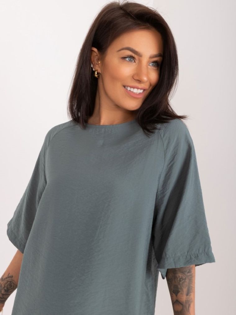 T-shirt damski, khaki, Sublevel