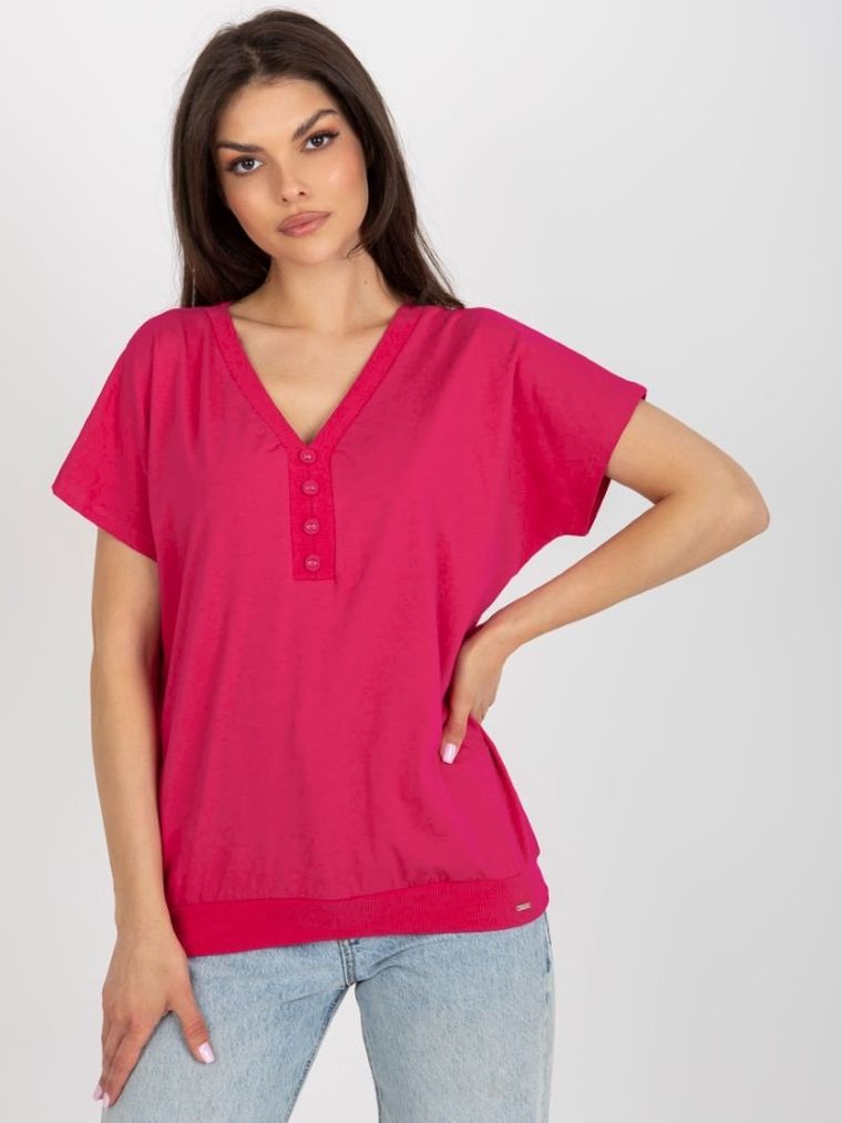 T-shirt damski, niebieski, Relevance