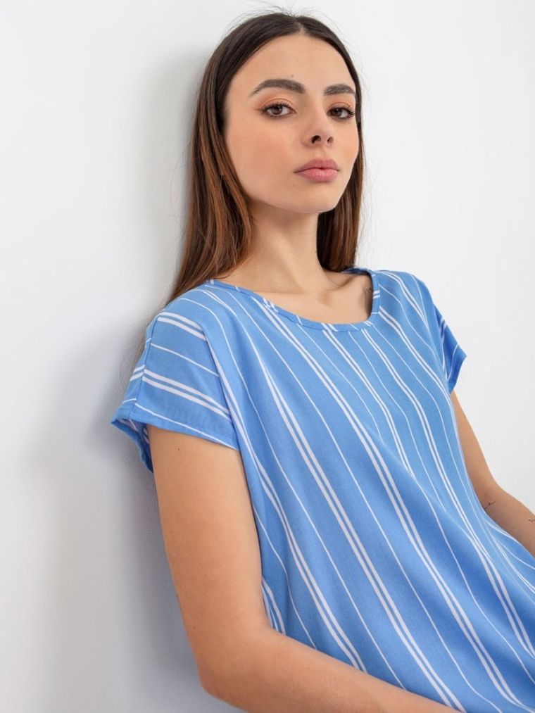 T-shirt damski, niebieski, Sublevel